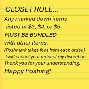 $3, $4 or $5 items MUST be Bundled with MINIMUM of 2 Items per order